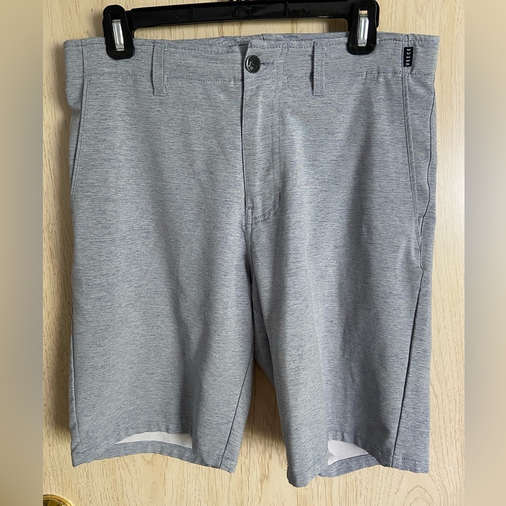 VEECE Marled Stretch Walkshort Grey 10” Inseam Sz 30